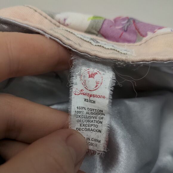 Disney Store Girl's Strapback Hat Multicolor Size XS Floral Pattern 100% Cotton - Picture 7 of 7